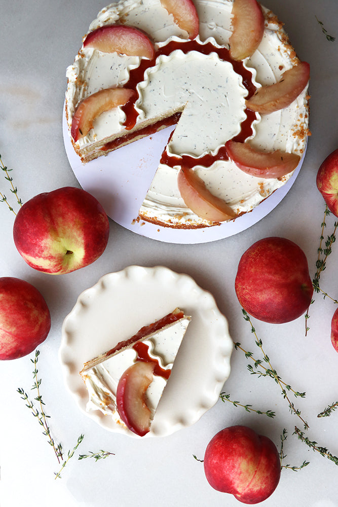Olive Oil Nectarine // August Cake Special