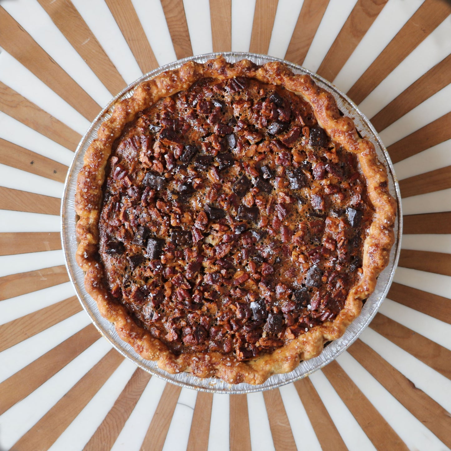 Chocolate Bourbon Pecan Pie