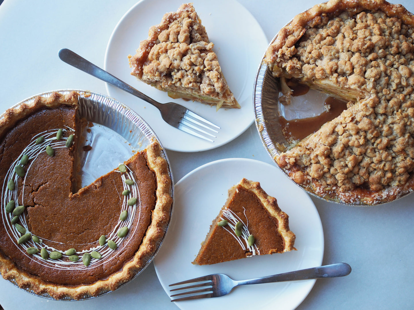 New York Apple Crumb Pie